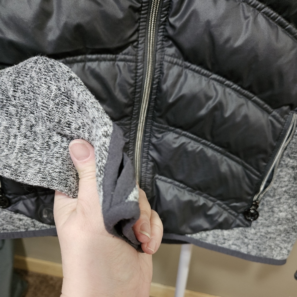 Michael Kors Dark Gray & Black Women's Puffer Jacket Size L - Picture 6 of 11